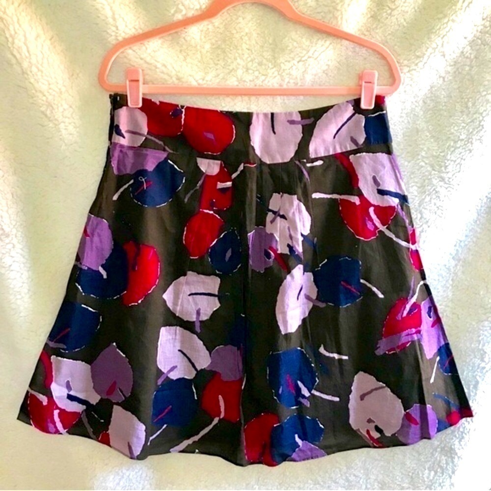 MOSSIMO A-line multi color cotton skirt Size 6